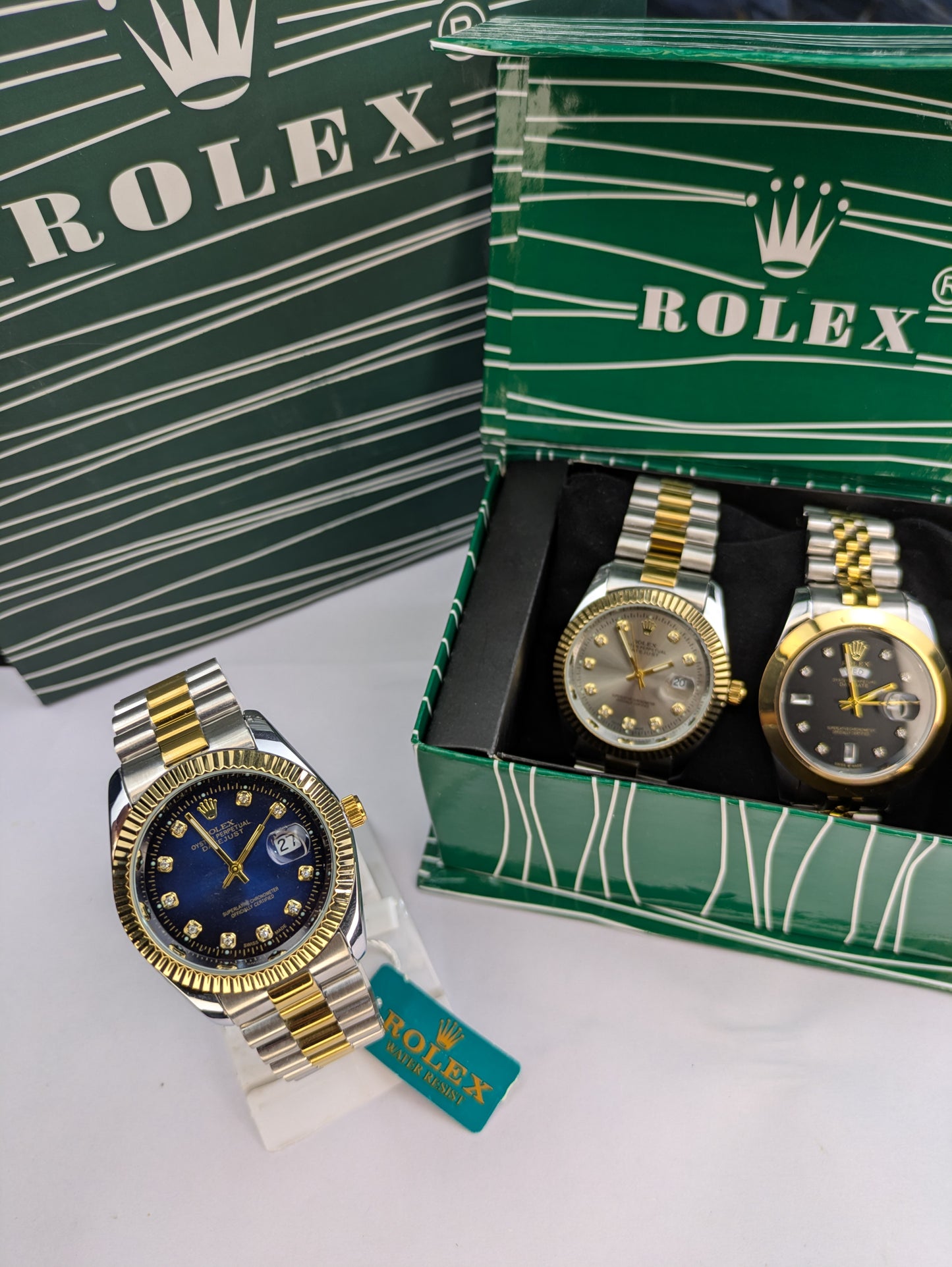 Timora Prestige – Two-Tone Gold | Luxury Blue Dial Edition