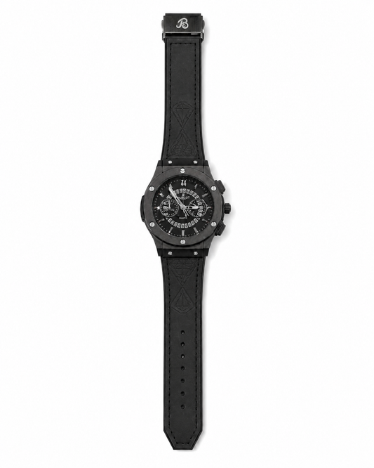 Timora Obsidian Chronograph – Black Luxury Men's Watch