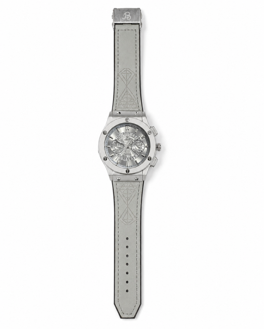 Timora Silver Fusion Chronograph – Luxury Men's Watch