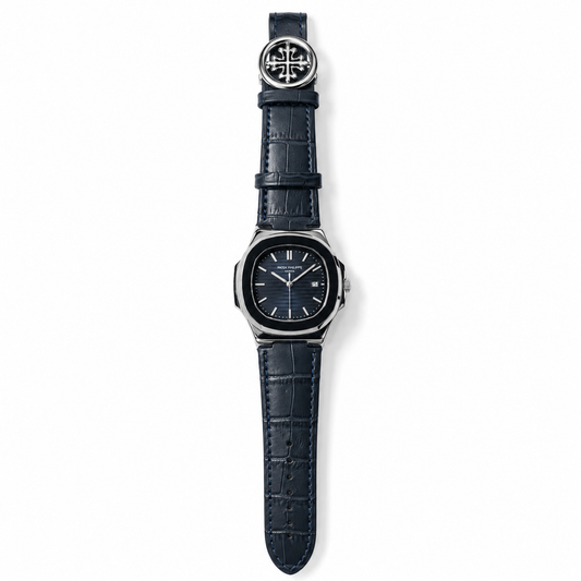 Timora Nautilus Navy Blue Leather (Patek Philippe Inspired)