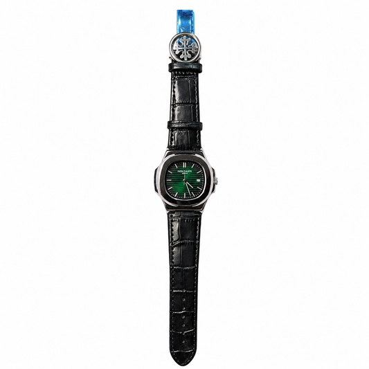 Timora Nautilus Emerald Green Leather (Patek Philippe Inspired)