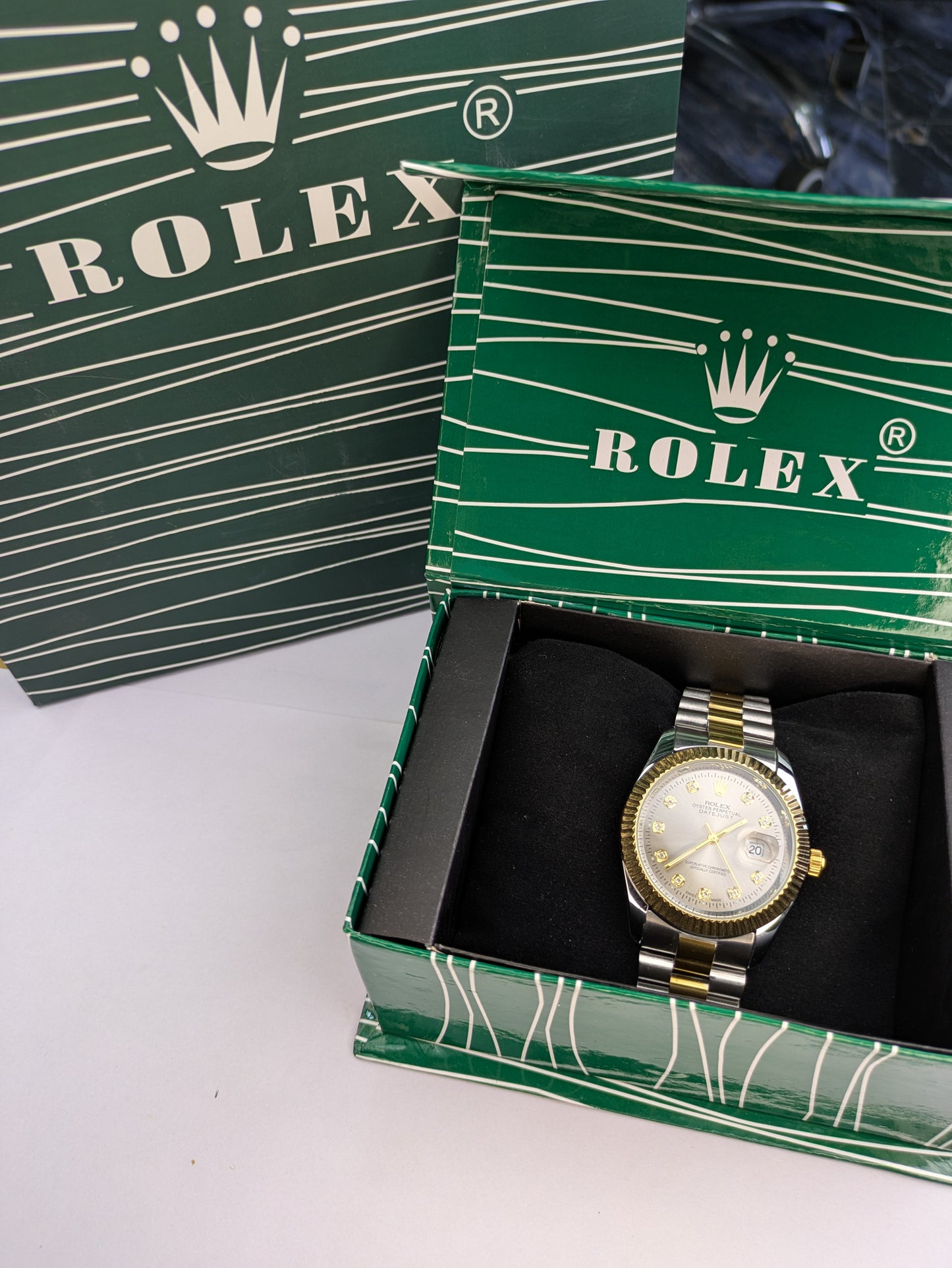 Rolex Datejust Two-Tone Gold – Luxury Silver Dial Edition