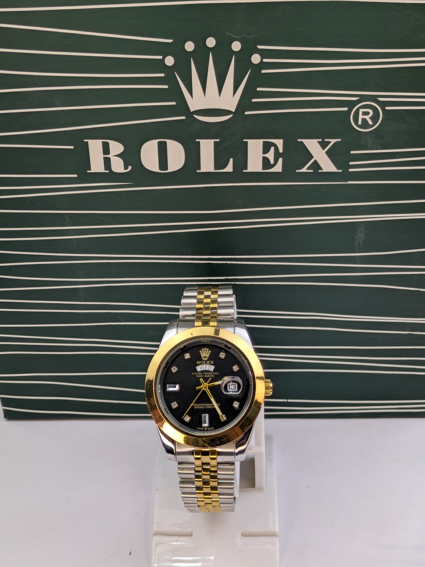 Timora Prestige – Two-Tone Gold | Luxury Black Dial Edition